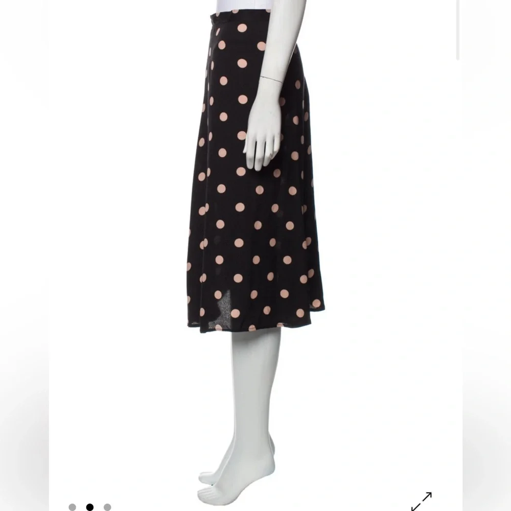 Reformation Polka Dot Print Knee-Length Skirt - Picture 5 of 5